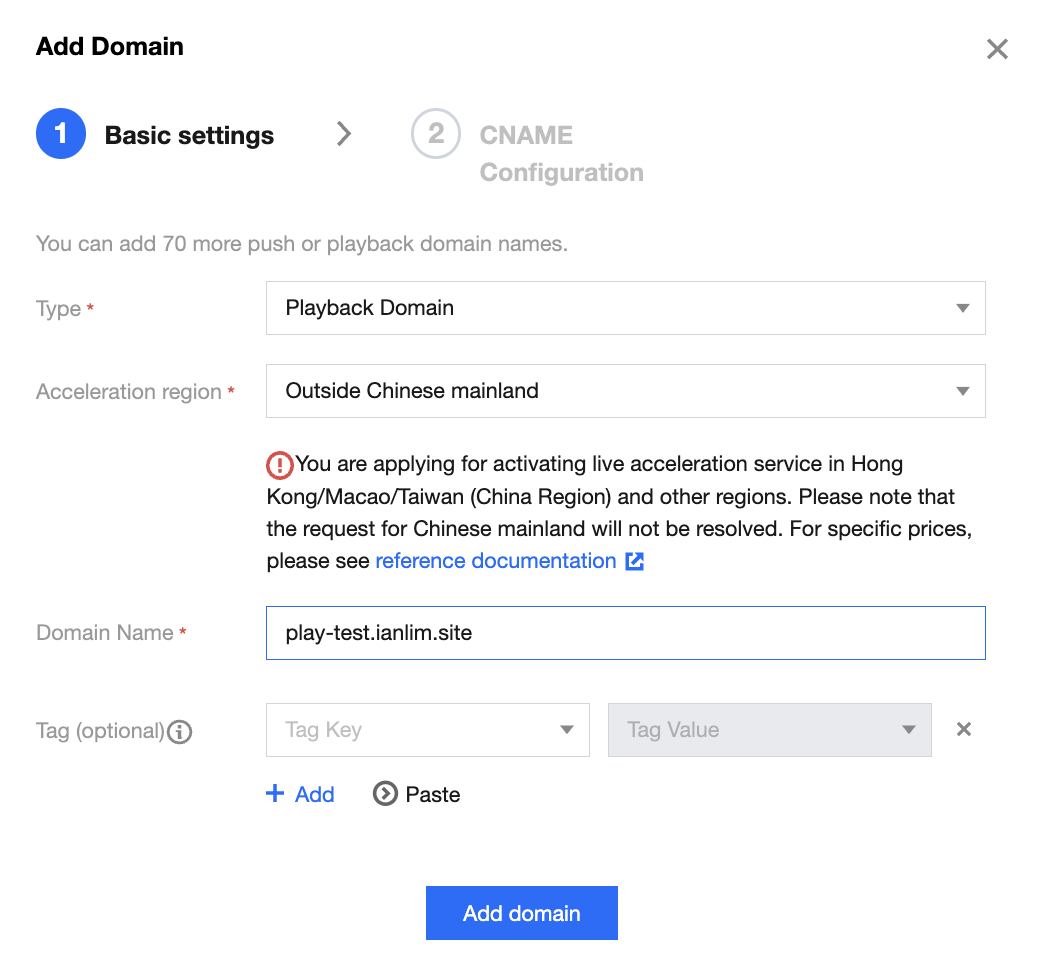 Add play domain