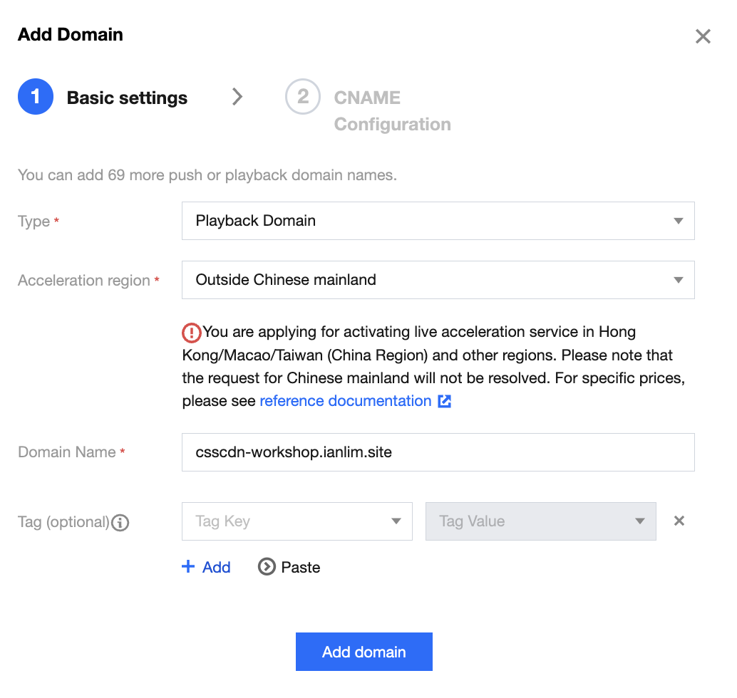 Add play domain